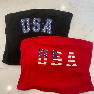 USA Flag Tube Tops